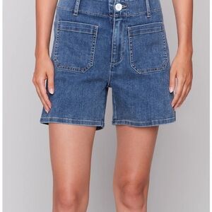 Charlie B Women's Blue Denim Shorts